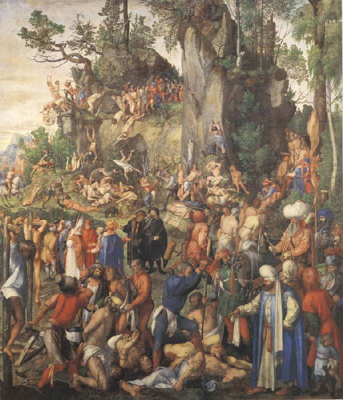 The Martyrdom of the ten thousand, Albrecht Durer